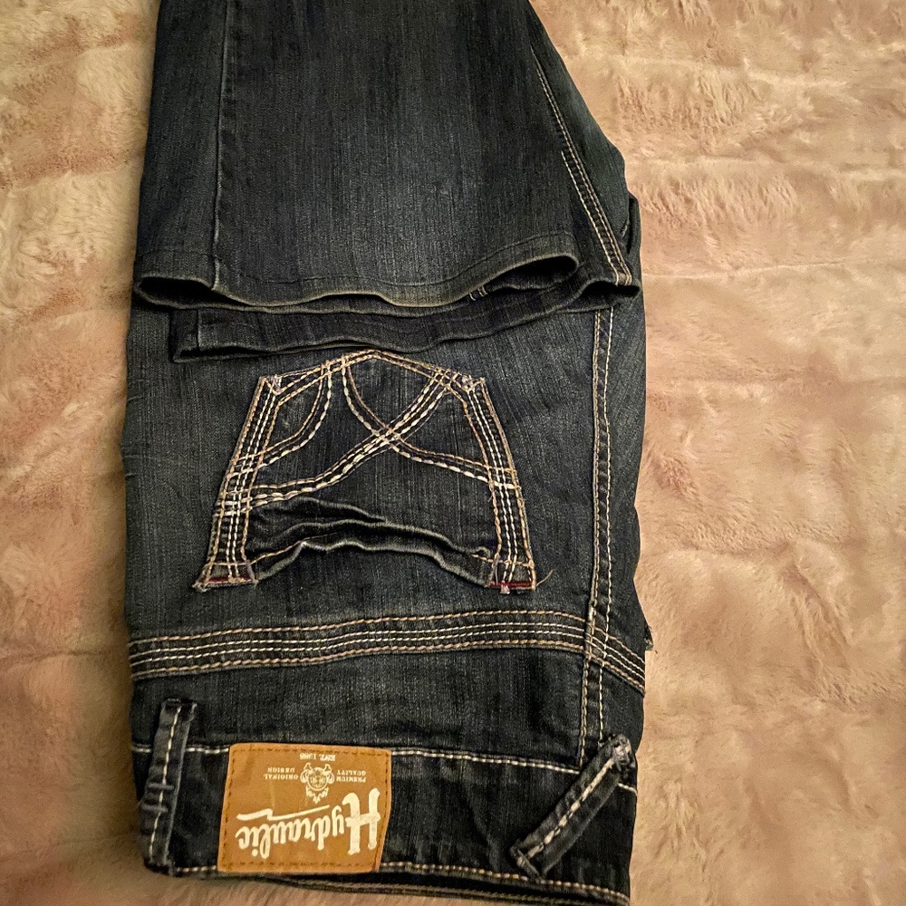 Hydraulic Distressed Jeans size 16W